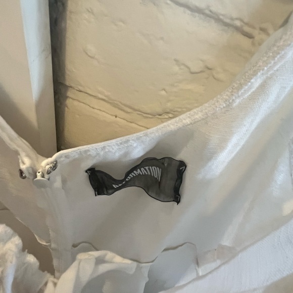 Reformation white linen mini dress - Picture 5 of 5